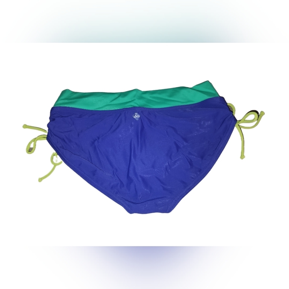 PRANA AILANI BIKINI SWIM BOTTOMS RUCHED TUNNEL SIDE SAIL BLUE​ - Picture 3 of 3